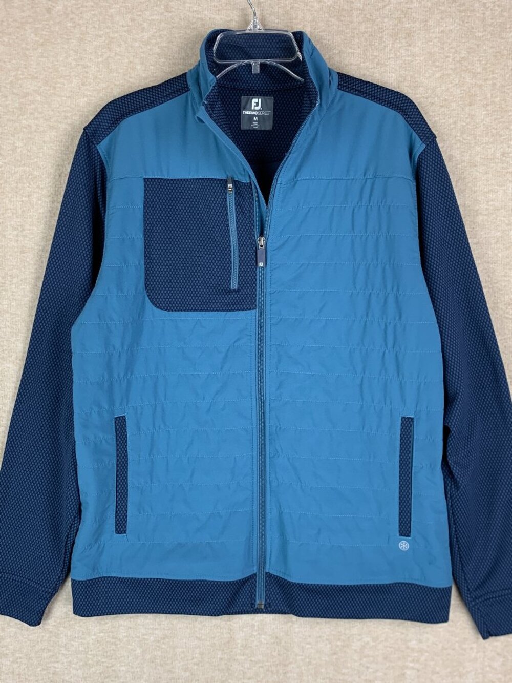 FootJoy ThermoSeries Hybrid Golf Jacket M Navy Men's Full Zip Performance Active